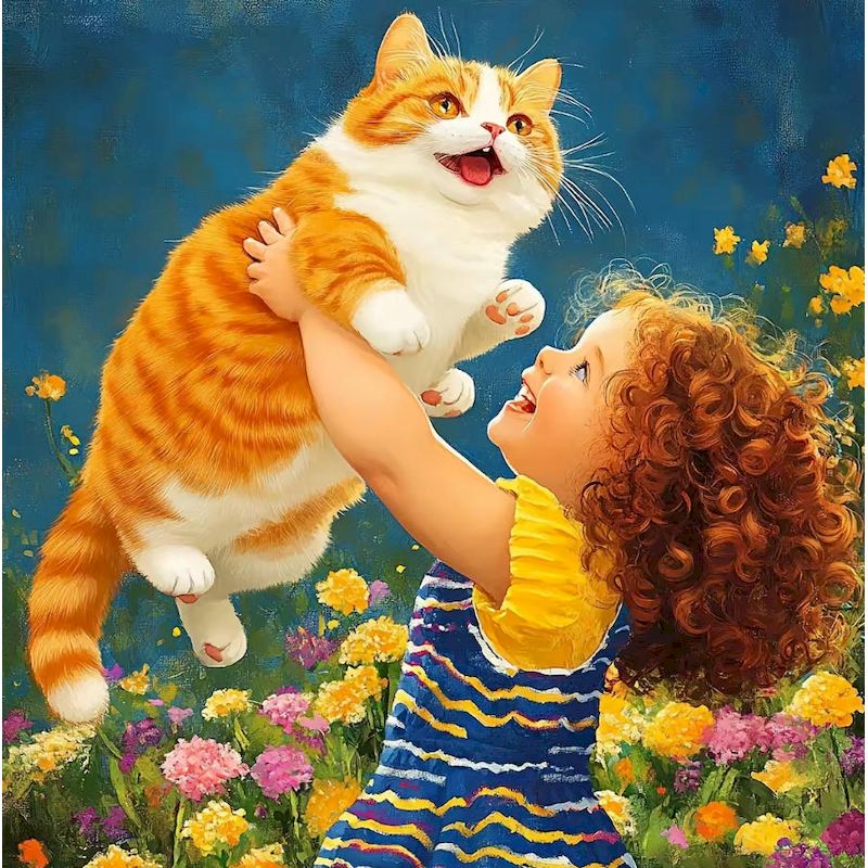 Resin Craft Kit - GATYZTORY Kit Pittura Diamante Gatto, Arte