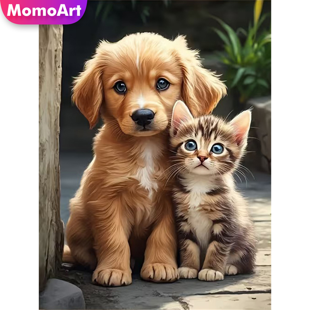 Resin Craft For Beginners - Momoart Diamante Ricamo Cane Animale Pittura