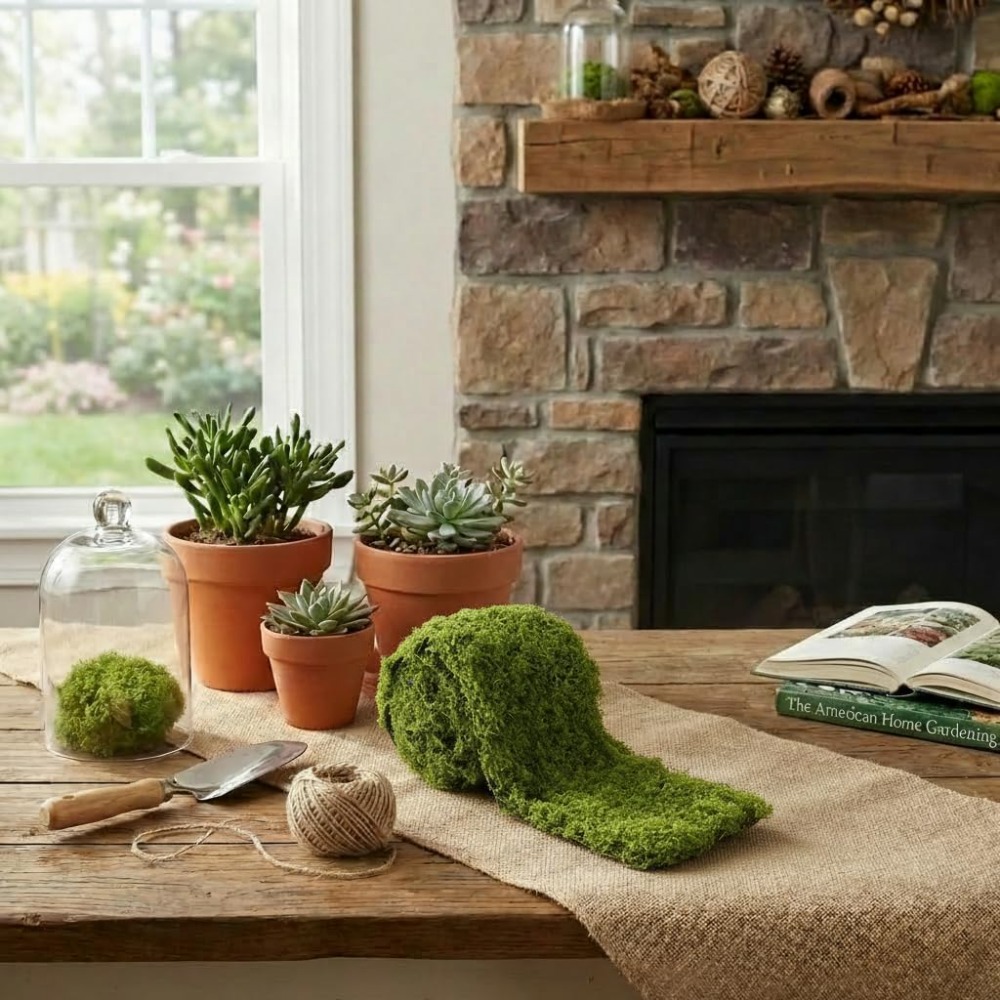 Tappetino di Muschio Finto, Ru - Terrarium Moss Art recensione e prezzo