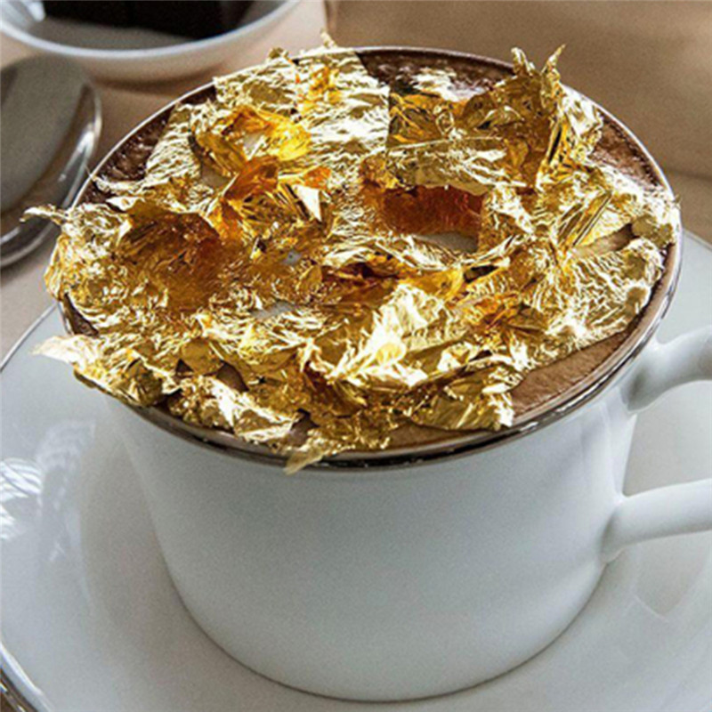 100 pezzi fogli di lamina d'or - Gold Foil Flakes recensione e prezzo