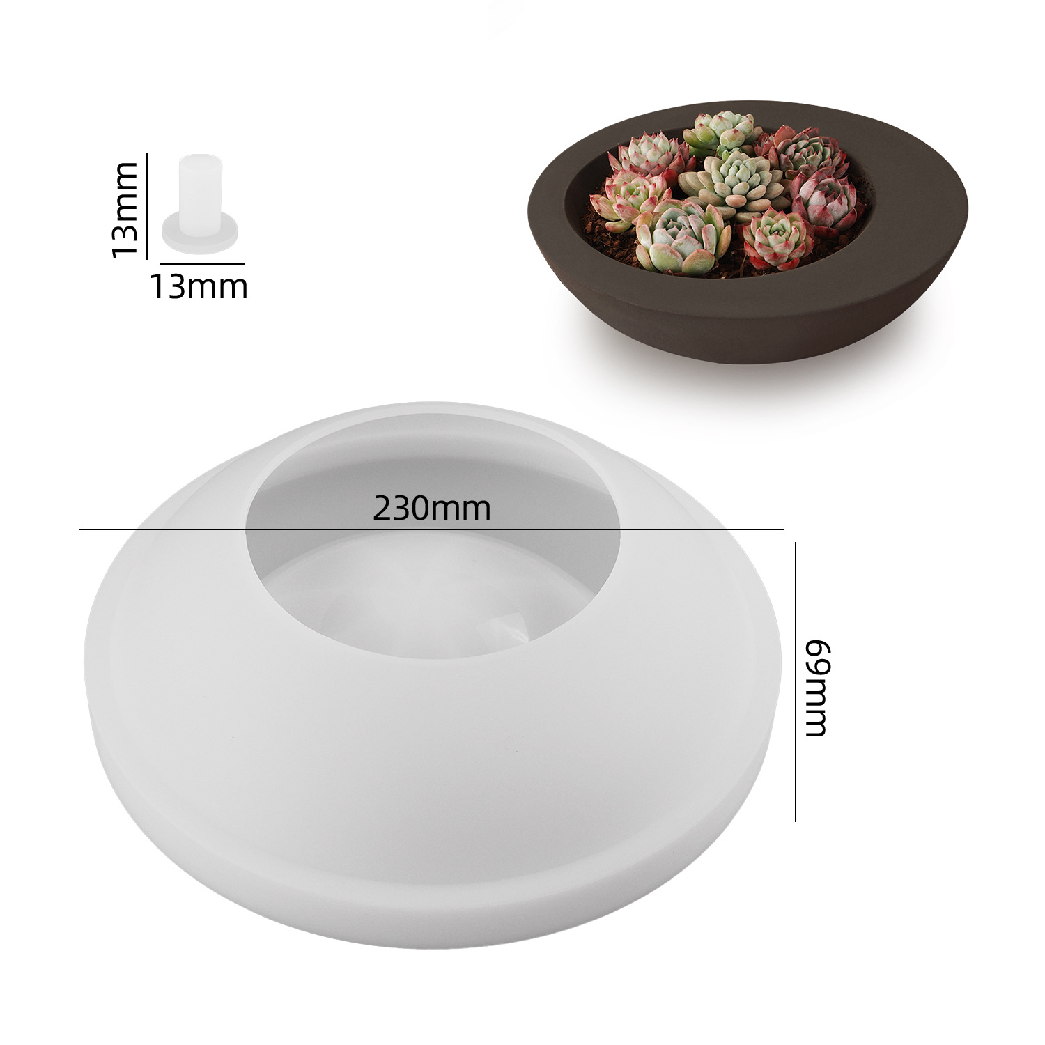 Stampo in silicone a forma di  - Coaster Mold Round recensione e prezzo